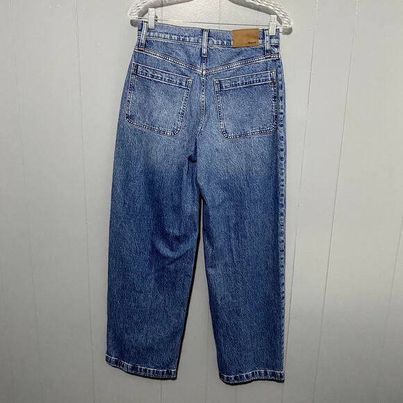 NEW Madewell The Emmett Wide-Leg Full Length Jean Patch Pocket Edition 27 - Picture 5 of 11
